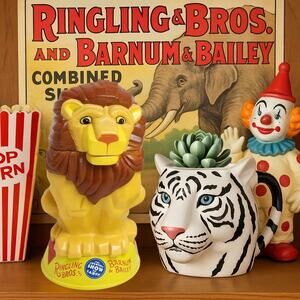 Vintage Y2K Circus Animal Mugs – Ringling Bros. Barnum & Bailey Collectibles